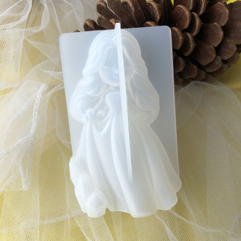 Candle Supplies Wholesale - 3D Cute Princess Silicone Candle Mould