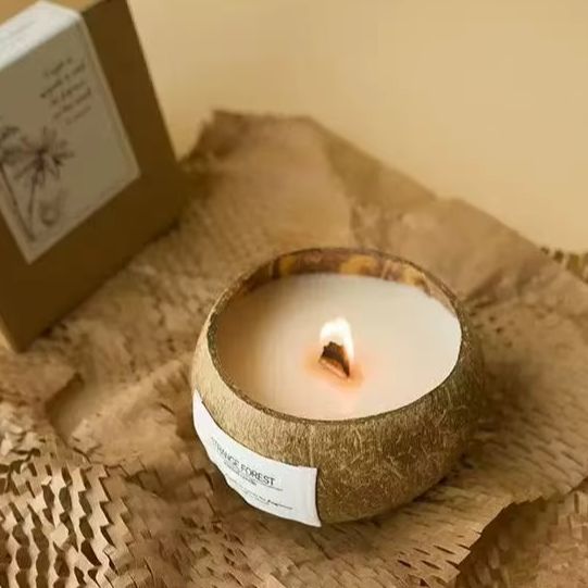 Natural Coconut Shell Scented  - đánh giá và giá Candle Supplies Free Shipping