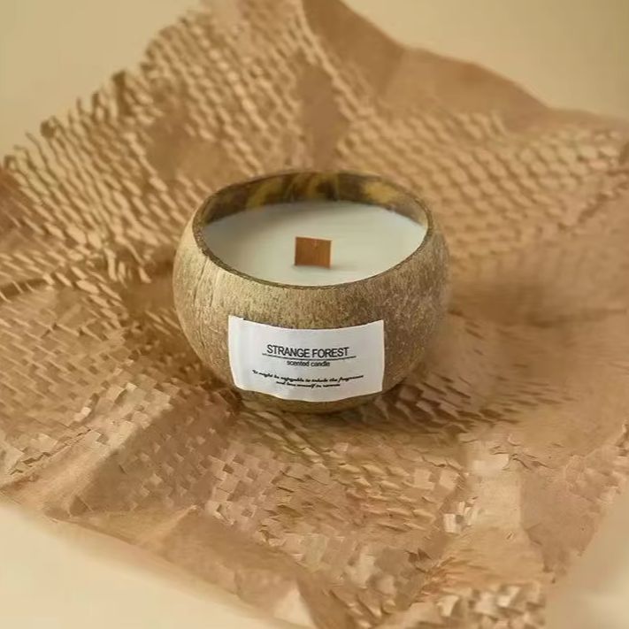 Natural Coconut Shell Scented  - đánh giá và giá Candle Supplies Free Shipping