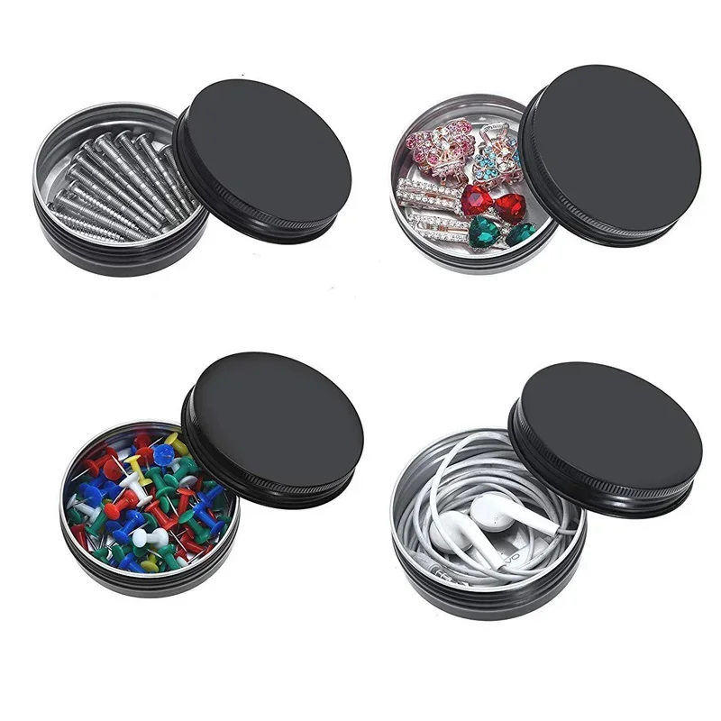 Bộ 50 Đen Nến Hũ Có Nắp Sỉ 5/1 - đánh giá và giá Black Tin Candle