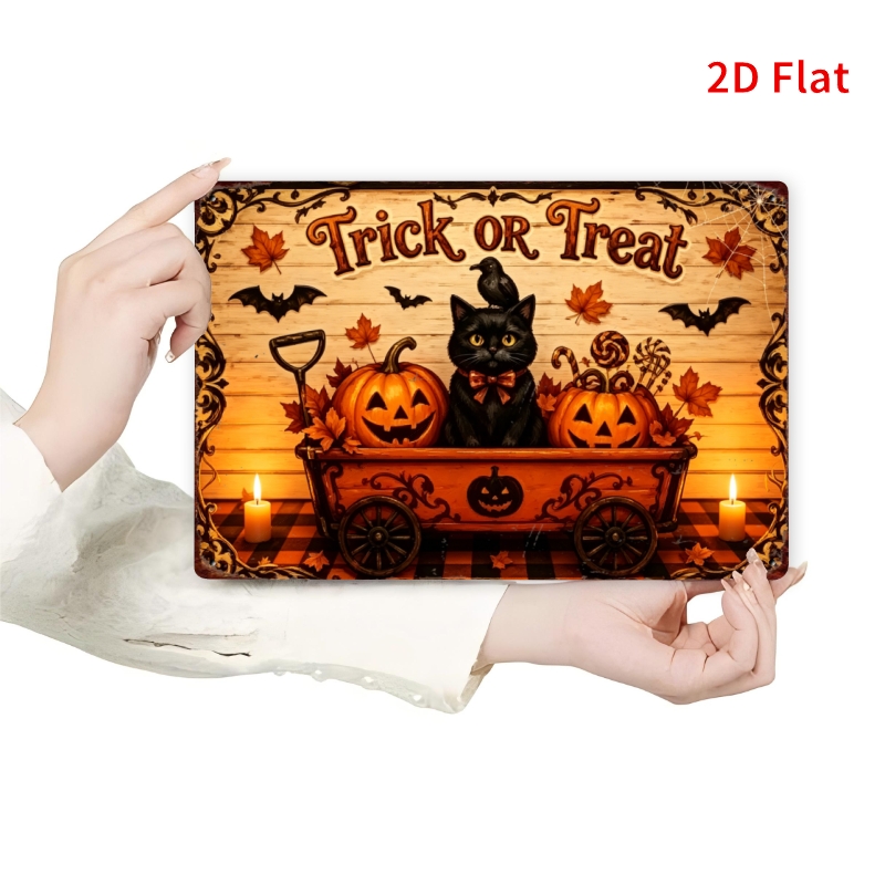 CIFBUY Vintage Farm Halloween  - đánh giá và giá Black Tin Candle