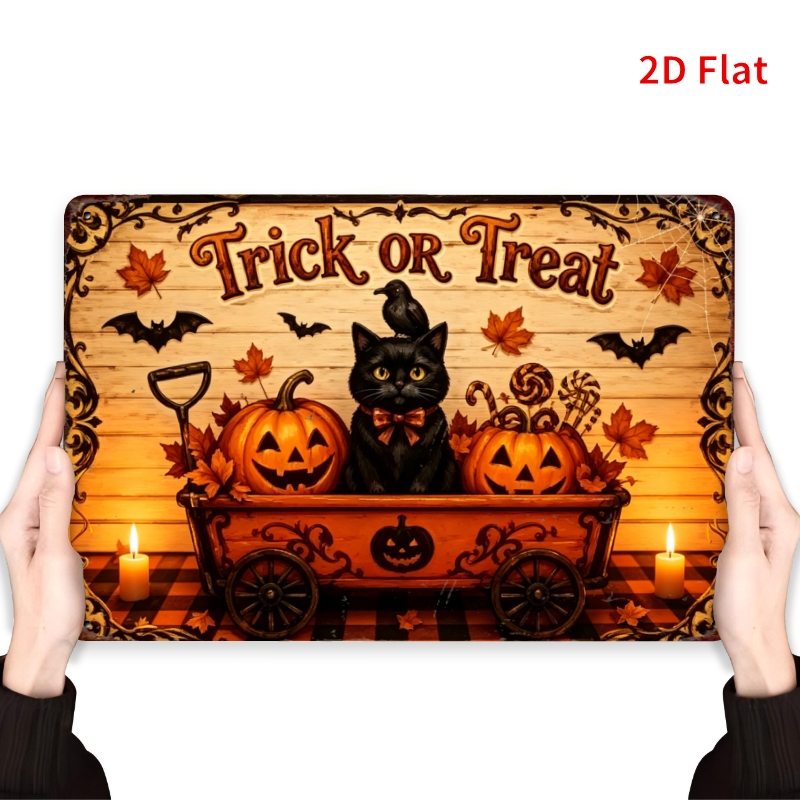 CIFBUY Vintage Farm Halloween  - đánh giá và giá Black Tin Candle