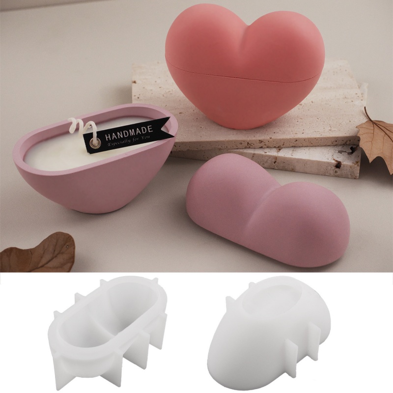 DIY Heart Shape Candle Jar Sil - đánh giá và giá Candle Vessel Supplies
