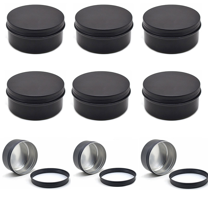 Black Empty Round Aluminum Box - đánh giá và giá Black Tin Candle