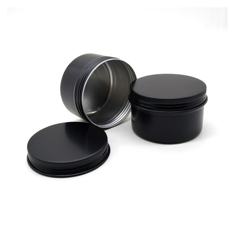 Black Empty Round Aluminum Box - đánh giá và giá Black Tin Candle
