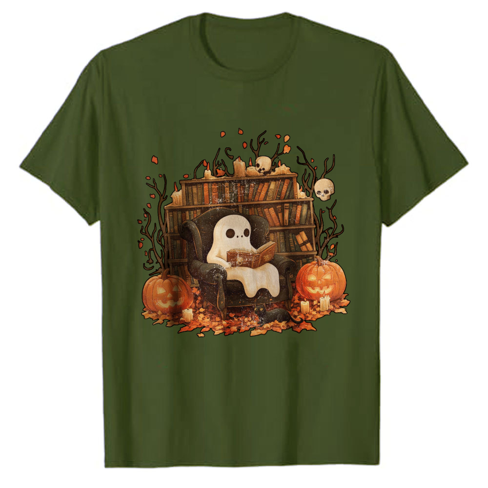 Cute Reading Ghost Library T‑S - đánh giá và giá Black Tin Candle