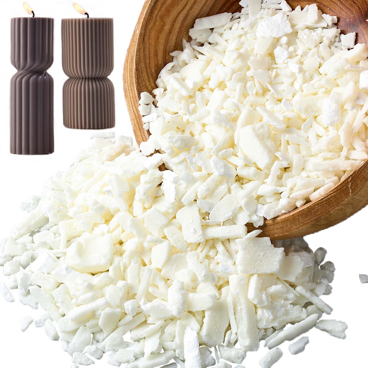 1 Pounds Pure White Soy Wax Fo - đánh giá và giá Candle Supplies Tins