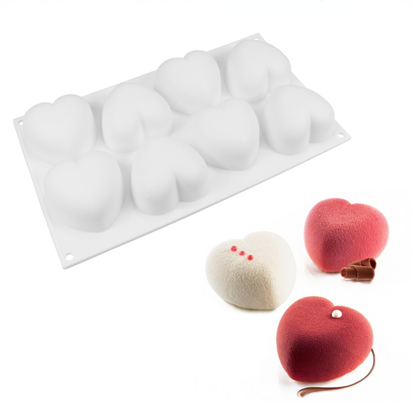Love Heart Silicone Soap Mold  - đánh giá và giá Candle Supplies Wholesale