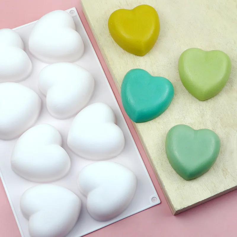 Love Heart Silicone Soap Mold  - đánh giá và giá Candle Supplies Wholesale