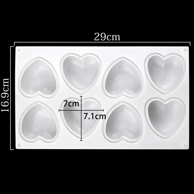 Love Heart Silicone Soap Mold  - đánh giá và giá Candle Supplies Wholesale