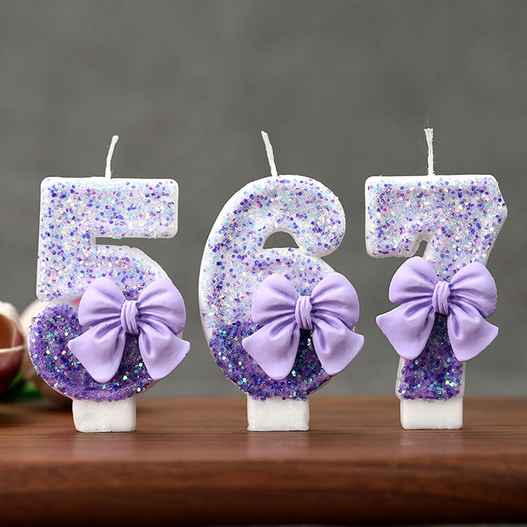 Creative Glitter Gradual Purpl - đánh giá và giá Candle Supplies Free Shipping