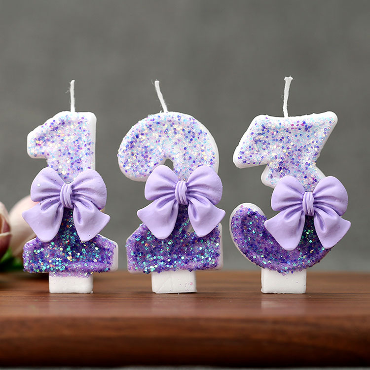 Creative Glitter Gradual Purpl - đánh giá và giá Candle Supplies Free Shipping
