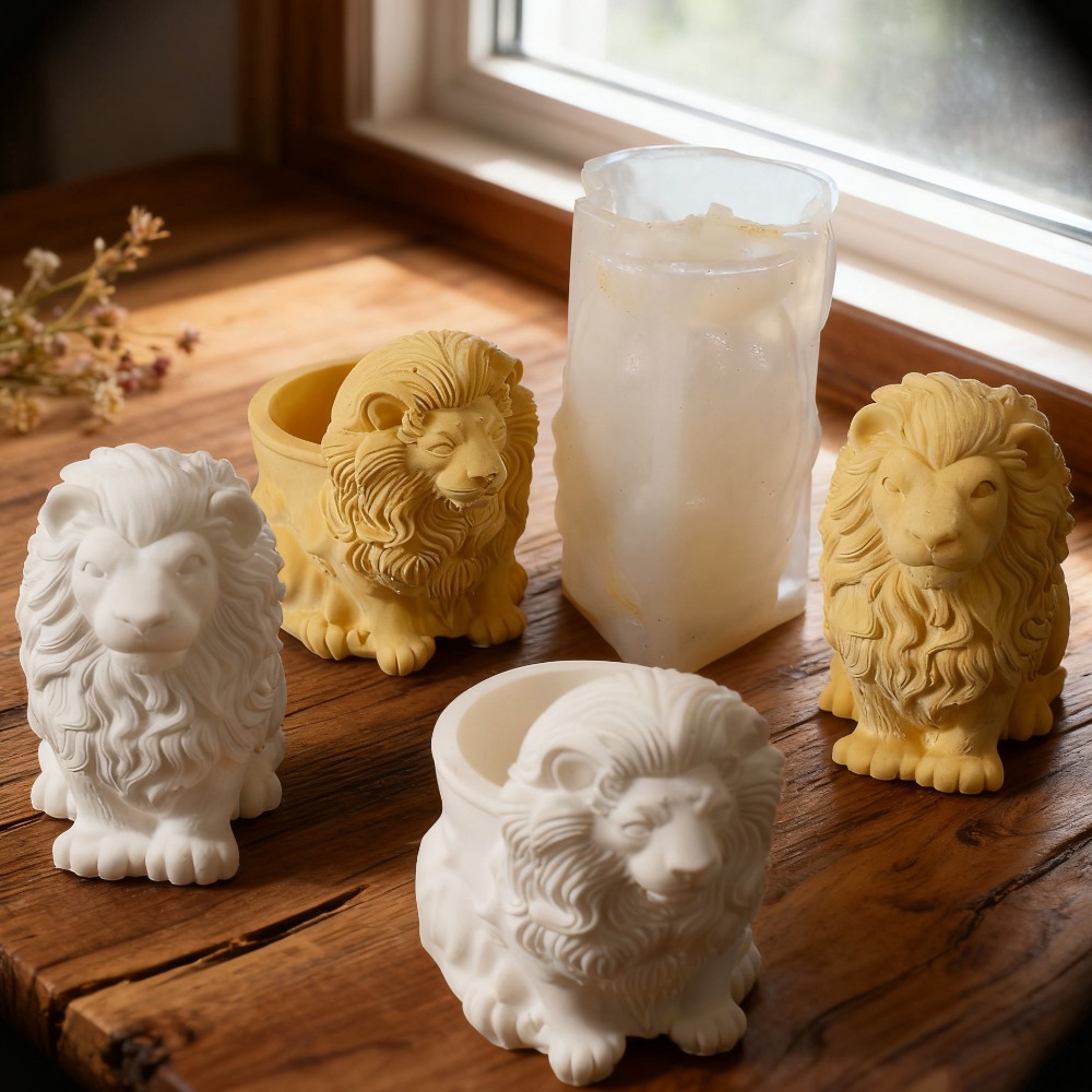 Lion Pot Silicone Molds Handma - đánh giá và giá Candle Vessel Supplies