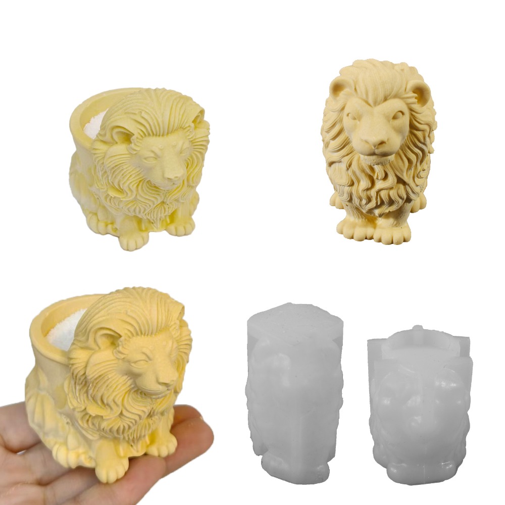 Lion Pot Silicone Molds Handma - đánh giá và giá Candle Vessel Supplies