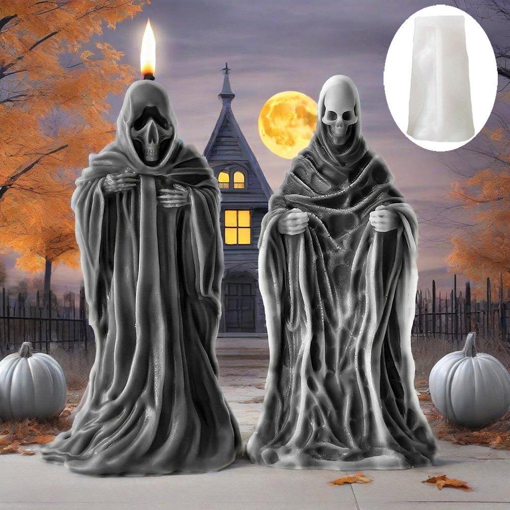 3D Skeleton Scent Candle Silic - đánh giá và giá Candle Supplies Tins