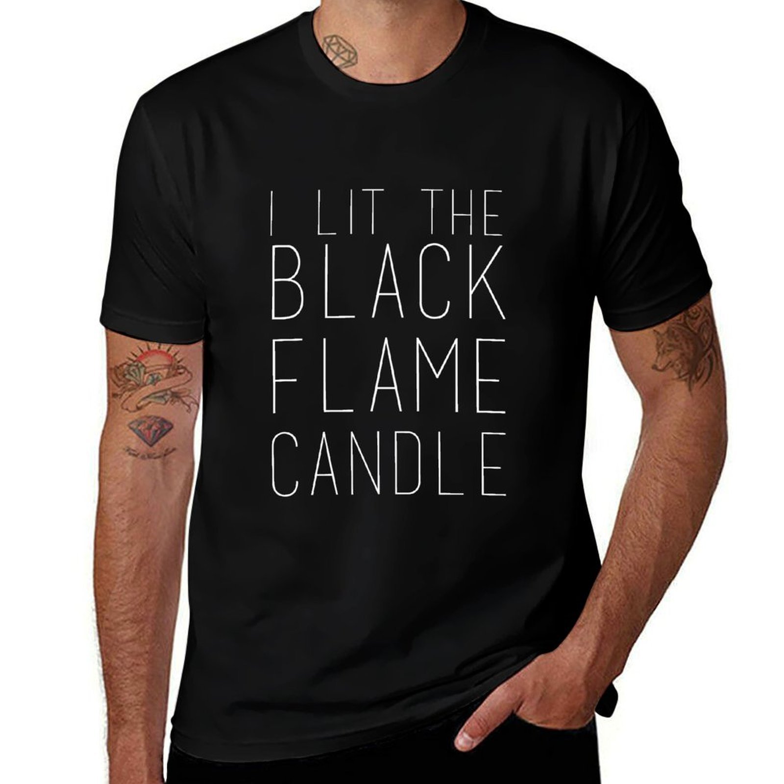 Black Flame Candle (White) T-S - đánh giá và giá Black Tin Candle