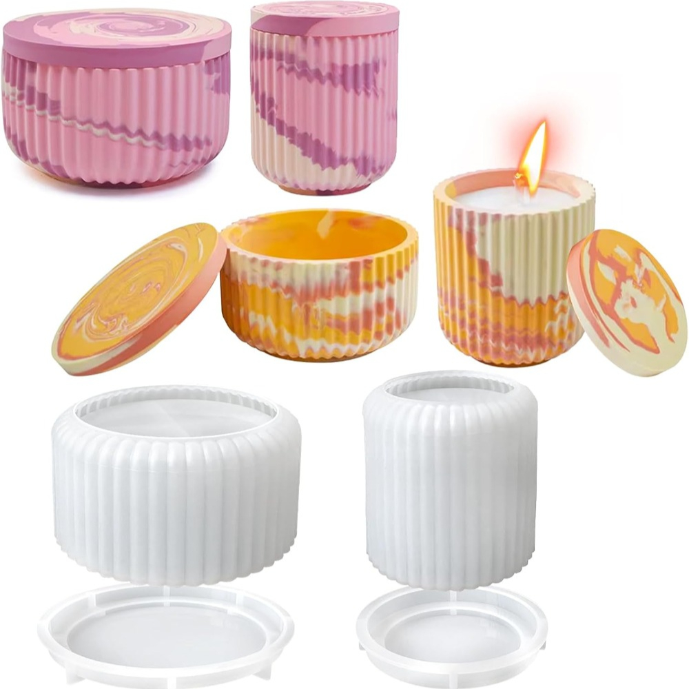 Silicone Mold for Striped Roun - đánh giá và giá Candle Vessel Supplies