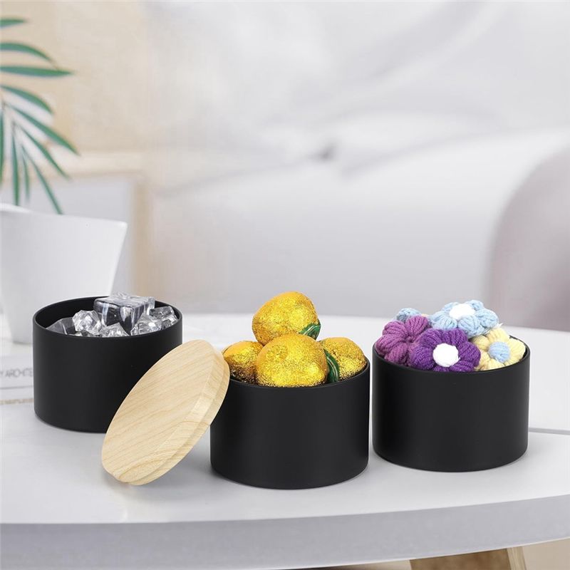24 Pack 4 Oz Black Candle Tins - đánh giá và giá Black Tin Candle