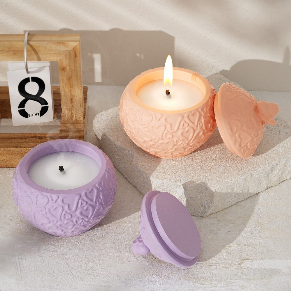 Floral Embossed Storage Box wi - đánh giá và giá Candle Vessel Supplies